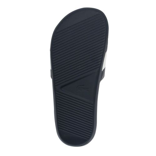 Mens Navy/White Croco Slide 120 89634 by Lacoste from Hurleys