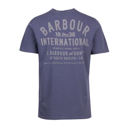 Mens Blue Metal Visor S/s T Shirt 73391 by Barbour International from Hurleys