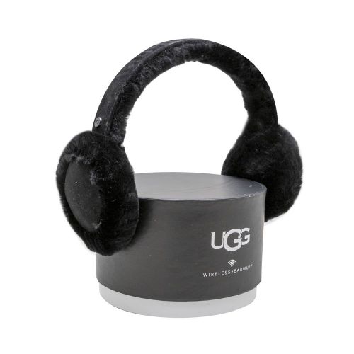 Womens Black Sheepskin Bluetooth Earmuff 98159 by UGG from Hurleys