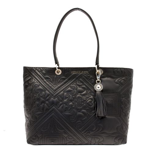 Womens Black Embossed Shopper Bag 32543 by Versace Jeans from Hurleys