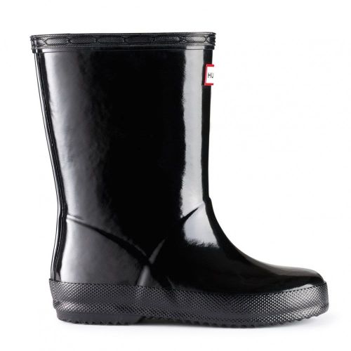 Kids Black First Gloss Wellington Boots (4-8) 66407 by Hunter from Hurleys