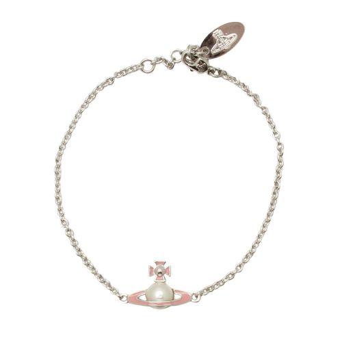 Womens Pink/Pearl Iris Bas Relief Bracelet 54492 by Vivienne Westwood from Hurleys