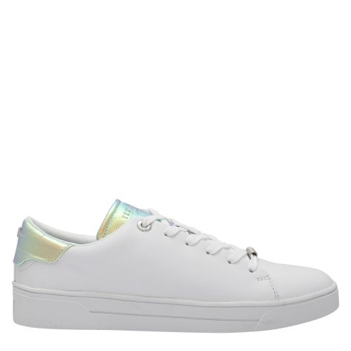Womens White Zenno Iridescent Detail Trainers 59826 by Ted Baker from Hurleys