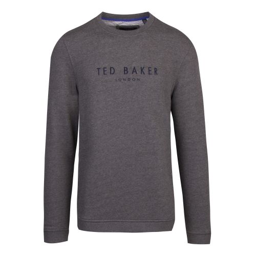 Mens Charcoal Branded Anniversary Sweat Top 46803 by Ted Baker from Hurleys