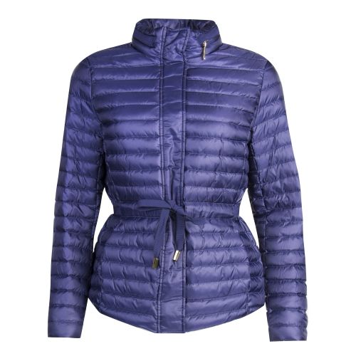 Womens True Navy Belted Puffer Jacket 27126 by Michael Kors from Hurleys