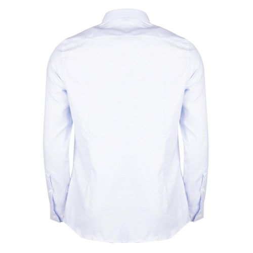 Mens Light Blue Kason Slim Fit Spread Collar L/s Shirt 25488 by HUGO from Hurleys