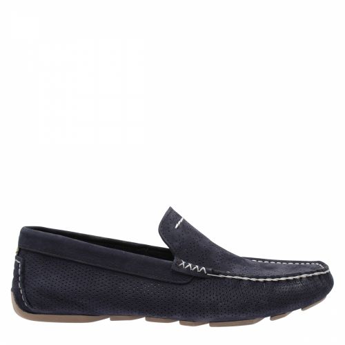 Mens Navy Henrick Stripe Perforated Loafers 39463 by UGG from Hurleys