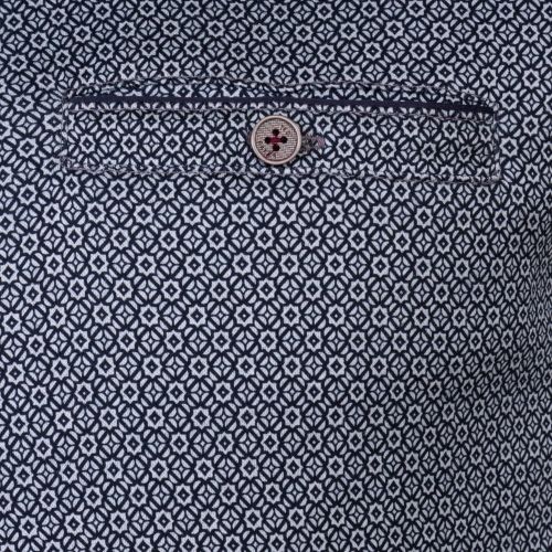 Mens Navy Primo Printed S/s Polo Shirt 61445 by Ted Baker from Hurleys