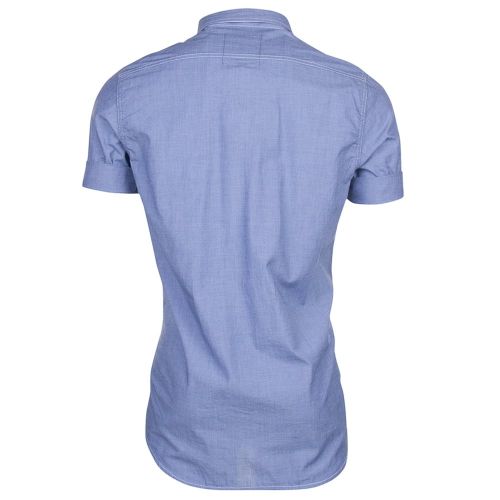 Mens Light Wave & Imperial Blue Stalt Denim S/s Shirt 10570 by G Star from Hurleys