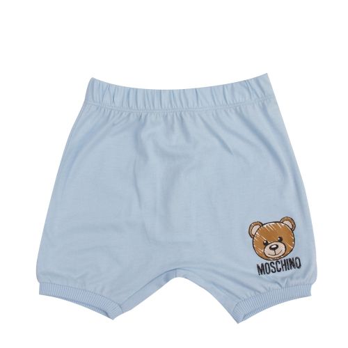Baby Sky Blue Toy S/s T Shirt & Bottoms Set 42014 by Moschino from Hurleys
