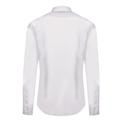 Mens White Koey Trim Slim Fit L/s Shirt 45044 by HUGO from Hurleys