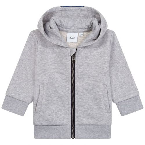 Toddler Grey Marl Logo Trim Hood Tracksuit 104819 by BOSS from Hurleys
