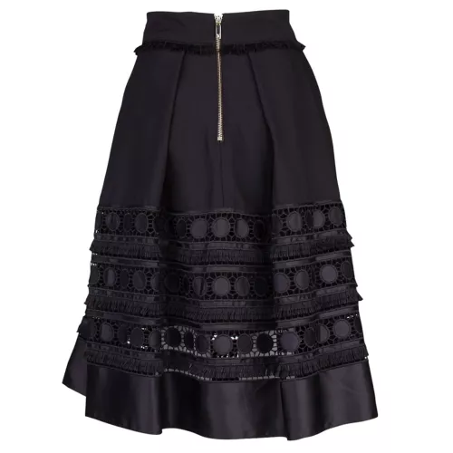 Womens Black Laccey Lace Midi Skirt 14138 by Ted Baker from Hurleys
