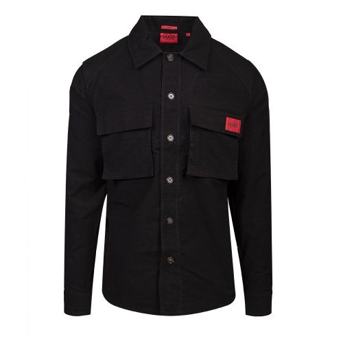 Mens Black Ederico Button Overshirt 99839 by HUGO from Hurleys