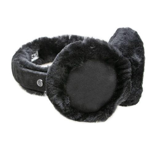 Womens Black Sheepskin Bluetooth Earmuff 98161 by UGG from Hurleys