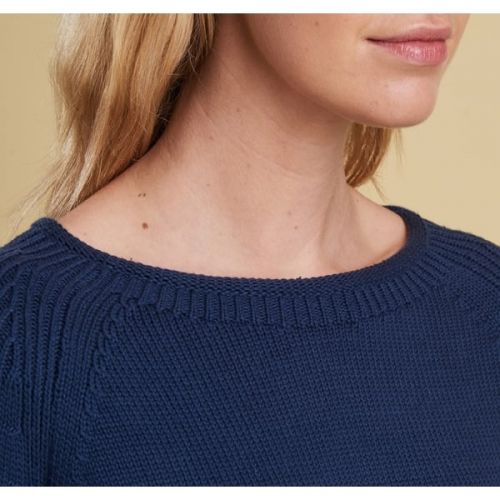 Lifestyle Womens French Navy Lowmoore Knitted Top 10137 by Barbour from Hurleys