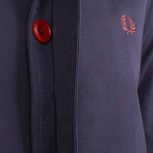 Mens Blue Granite Bonded Caban Mac Jacket 60147 by Fred Perry from Hurleys