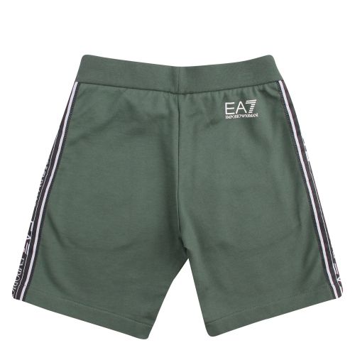 Boys Dark Forest Train Graphic Tape Sweat Shorts 57369 by EA7 from Hurleys