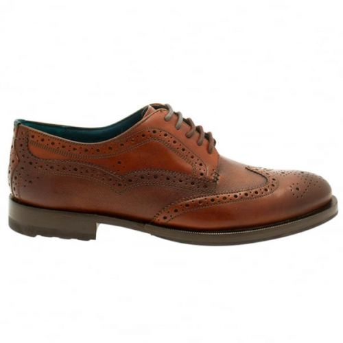 Mens Tan Senape Brogue Shoes 17153 by Ted Baker from Hurleys