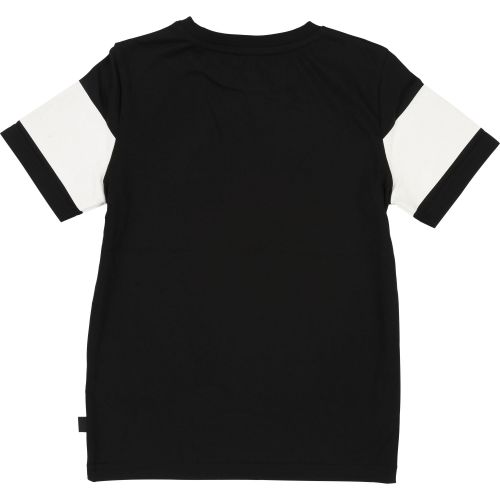 Boys Black Go Faster Logo S/s T Shirt 38323 by BOSS from Hurleys