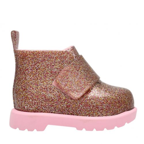 Girls Pink Multi Glitter Mini Chelsea Boots (4-9) 91871 by Mini Melissa from Hurleys