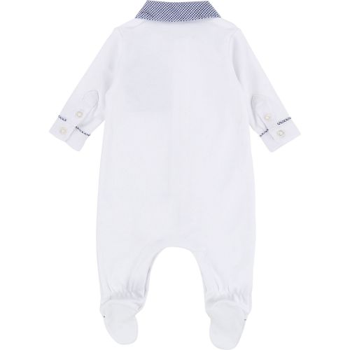 Baby White Babygrow & Hat Set 28319 by BOSS from Hurleys