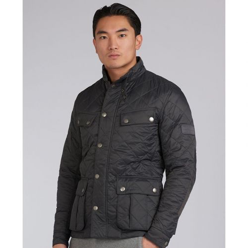 Mens Charcoal Ariel Quilted Jacket 98397 by Barbour International from Hurleys