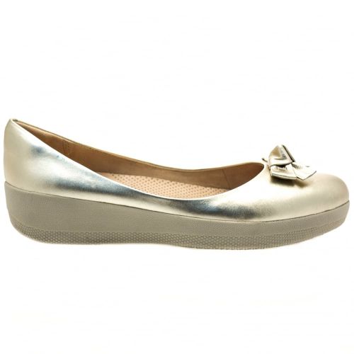 Womens Pale Gold Bow Superballerina™ 66899 by FitFlop from Hurleys