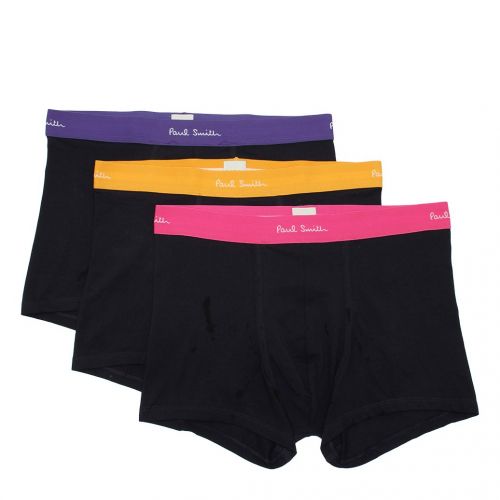 Mens Navy Colour Band 3 Pack Trunks 94231 by PS Paul Smith from Hurleys