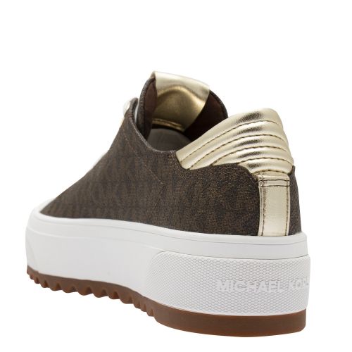 Womens Brown Signature Keegan Logo Lace Up Trainers 52693 by Michael Kors from Hurleys