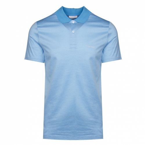 Mens Norse Blue Micro Jacquard S/s Polo Shirt 38916 by Calvin Klein from Hurleys