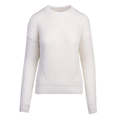 Casual Womens White Waynetta Knitted Jumper 56875 by BOSS from Hurleys