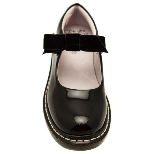Girls Black Patent Frankie Shoes (26-38) 62816 by Lelli Kelly from Hurleys