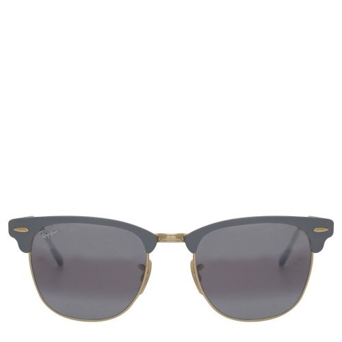 Matte Grey/Gold RB3716 Clubmaster Metal Sunglasses 43504 by Ray-Ban from Hurleys