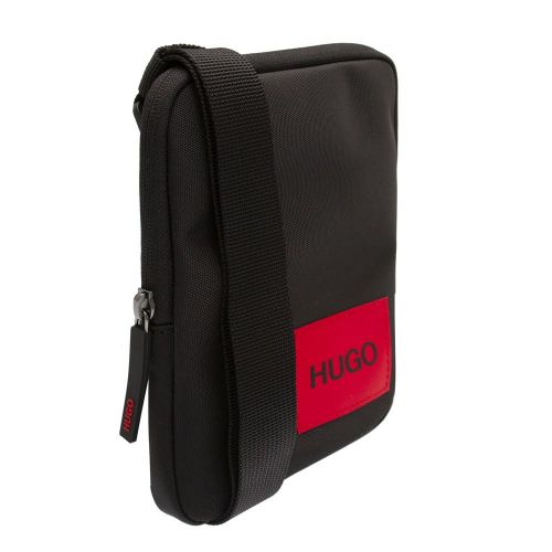 Mens Black Ethon_NS Zip Small Crossbody Bag 88105 by HUGO from Hurleys