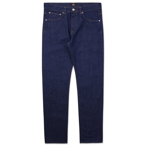 Mens 11.5oz Rinsed ED80 Slim Fit Tapered CS Power Blue Jeans 27760 by Edwin from Hurleys