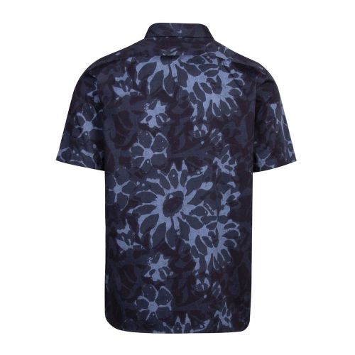 Mens Dark Blue Ufroze Abstract Print S/s Shirt 89426 by Ted Baker from Hurleys