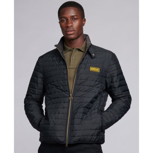 Mens Black Mind Quilted Jacket 92225 by Barbour International from Hurleys