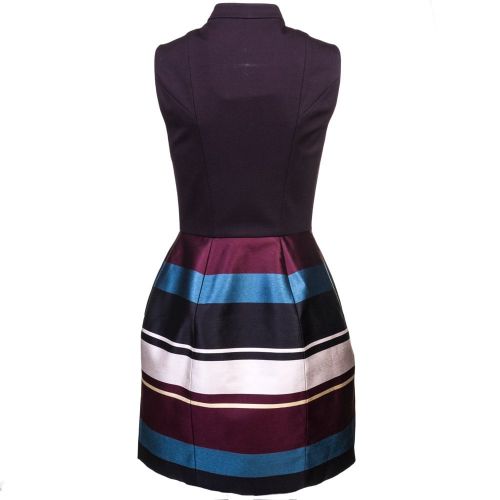Womens Black Persis Antique Stripe Zip Front Dress 62023 by Ted Baker from Hurleys