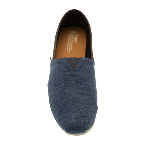 Mens Navy Wash Canvas/Trim Alpargatas Classic 8679 by Toms from Hurleys