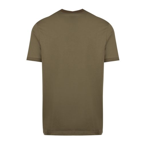 Mens Military Green Tri Colour Logo Custom Fit S/s T Shirt 54024 by Paul And Shark from Hurleys