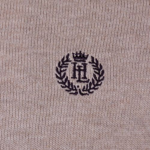 Mens Driftwood Moray Regular Fit Half Zip Knitted Jumper 65903 by Henri Lloyd from Hurleys