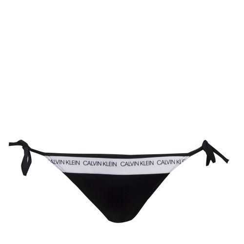Womens Black String Tie Side Bikini Bottoms 39098 by Calvin Klein from Hurleys