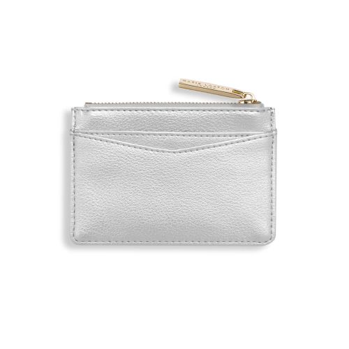 Womens Metallic Silver Alise Card Holder 81668 by Katie Loxton from Hurleys
