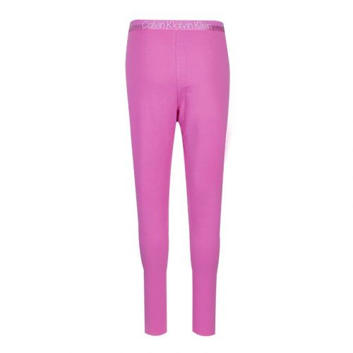 Womens Hollywood Pink Lounge Logo Band Leggings 102086 by Calvin Klein from Hurleys