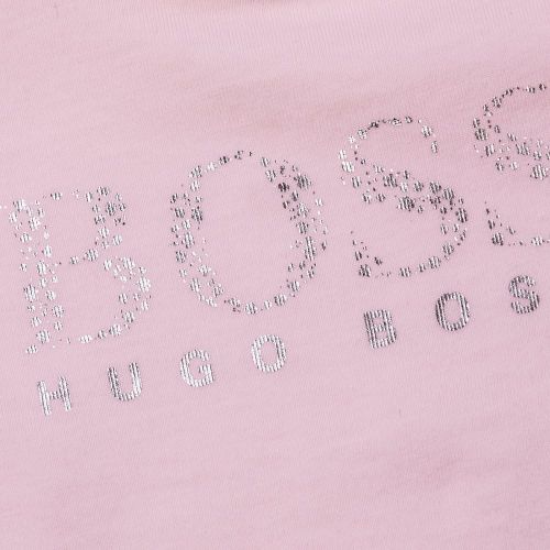 Baby Pink Printed L/s Tee Shirt 65241 by BOSS from Hurleys