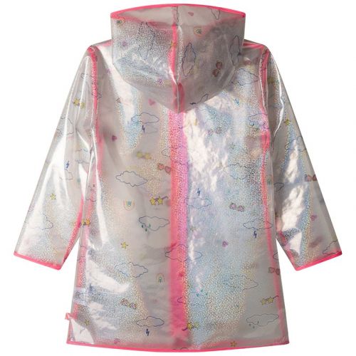 Girls Clear/Pink Printed Clear Raincoat 104529 by Billieblush from Hurleys
