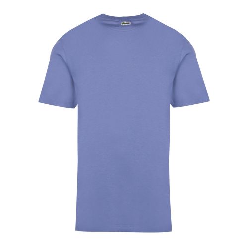 Mens Mid Blue Embroidered Croc S/s T Shirt 48796 by Lacoste from Hurleys