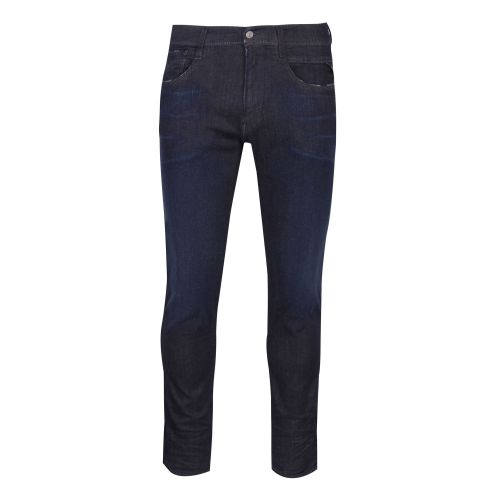 Mens Dark Blue Anbass Hyperflex Slim Fit Jeans 50203 by Replay from Hurleys