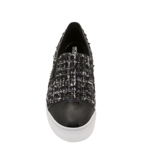 Womens Black/Silver Tia Slip On Trainers 33386 by Michael Kors from Hurleys